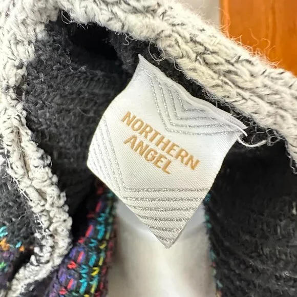 Anthropologie Northern Angel Rainbow Grey Aztec Duster Cardigan - Picture 4 of 15